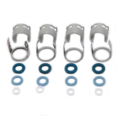 06D998907 4 قطعة حاقن الوقود مجموعة سدادات مانعة للتسرب طقم تصليح صالح لأودي A1 A3 A4 A6 TT VW Golf جيتا بولو توران 06F906036A in Saudi Arabia