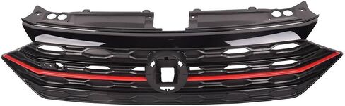 YLT AUTO Fit 2015 2016 2017 2018 لفولكس واجن جيتا الغطاء الأمامي المصد العلوي مصبغة استبدال الكفن VW مدخل الهواء الأمامي على شكل قرص العسل مع زخرفة حمراء in Kuwait