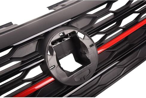 YLT AUTO Fit 2015 2016 2017 2018 لفولكس واجن جيتا الغطاء الأمامي المصد العلوي مصبغة استبدال الكفن VW مدخل الهواء الأمامي على شكل قرص العسل مع زخرفة حمراء in Kuwait