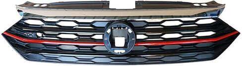 YLT AUTO Fit 2015 2016 2017 2018 لفولكس واجن جيتا الغطاء الأمامي المصد العلوي مصبغة استبدال الكفن VW مدخل الهواء الأمامي على شكل قرص العسل مع زخرفة حمراء in Kuwait