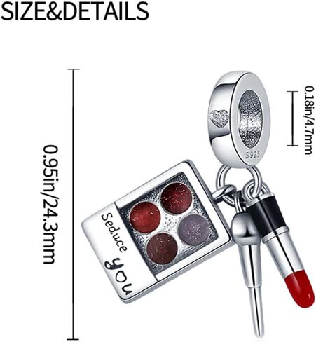 Balloon Travel Bag Pumpkin Murano Glass Lipstick High Heel Fireflies Bees Flag Butterfly Dangle Charms Compatible for Women Bracelets Necklaces in 925 Silver with Cubic Zirconia,Women Jewelry in Saudi Arabia