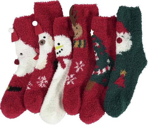 BenSorts Womens Fuzzy Socks Thick Warm House Slipper Socks Stocking Stuffers Gifts in Saudi Arabia