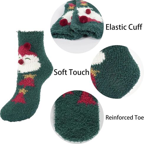 BenSorts Womens Fuzzy Socks Thick Warm House Slipper Socks Stocking Stuffers Gifts in Saudi Arabia