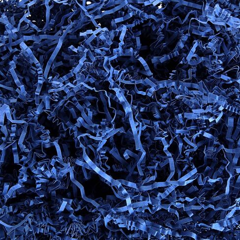 8 أكياس من RHBLME من حشو قطع الورق المجعد، 2.0 رطل، رائعة لتغليف الهدايا، وحشو السلة، والمزيد (أصفر وأزرق داكن) in Kuwait