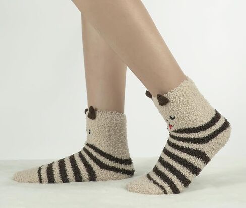BenSorts Womens Fuzzy Socks Thick Warm House Slipper Socks Stocking Stuffers Gifts in Saudi Arabia