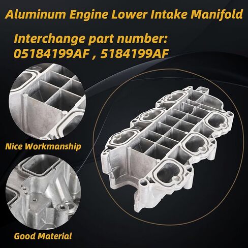 Aluminum Engine Lower Intake Manifold with Oil Cooler Filter Housing Assembly Fit for Jeep Cherokee for Wrangler Fit for Dodge Journey for Durango for Avenger Fit for Chrysler 200/300 Fit for RAM C/V in Saudi Arabia