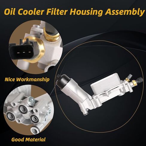 Aluminum Engine Lower Intake Manifold with Oil Cooler Filter Housing Assembly Fit for Jeep Cherokee for Wrangler Fit for Dodge Journey for Durango for Avenger Fit for Chrysler 200/300 Fit for RAM C/V in Saudi Arabia