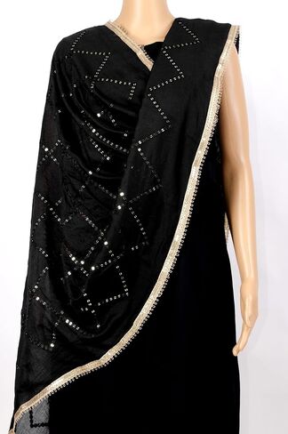 Chandrakala Cotton Blend Dupatta for Women, Shawl Scarf Wrap Chunni (D286-P) in Kuwait