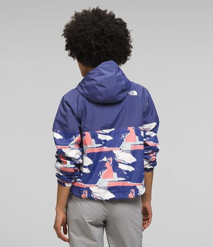 THE NORTH FACE Women's Antora Rain Hoodie (Standard and Plus Size), Cave Blue/Cave Blue Abstract Geology Print, X-Large in Saudi Arabia