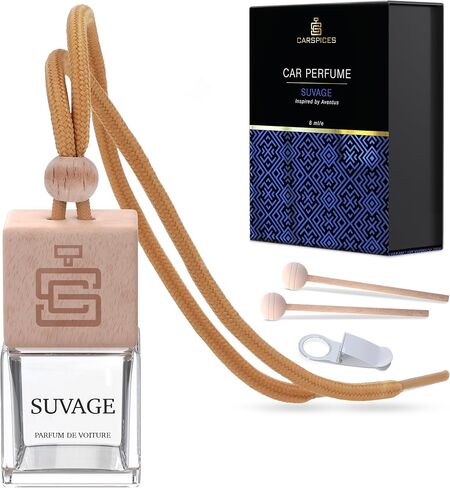 Suvage Car Fragrance Diffuser - Luxury Car Air Freshener Inspired by Sauvage - Long Lasting Car Air Freshener Diffuser - Car Scent with Elegant Giftable Package in Saudi Arabia