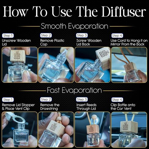 Suvage Car Fragrance Diffuser - Luxury Car Air Freshener Inspired by Sauvage - Long Lasting Car Air Freshener Diffuser - Car Scent with Elegant Giftable Package in Saudi Arabia