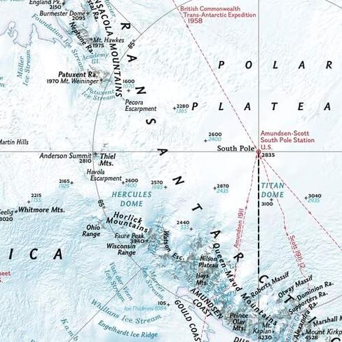 National Geographic Maps: Antarctica Wall Map - 31.5 x 24 inches - Front Lamination in Saudi Arabia