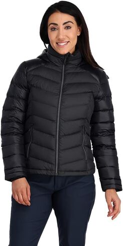 Spyder Womens Timeless Hooded Down Jacket in Saudi Arabia