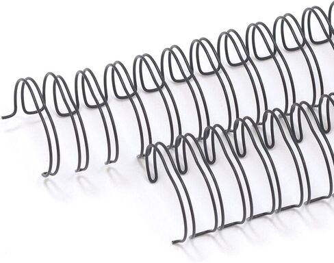 Craftelier - Set of 2 Double Ring Spiral Binders for Albums, Notebooks, Diaries or Calendars | Ideal for Scrapbooking and Other Crafting Projects | Ø 3.17 cm (1.25") - Silver Colour in Saudi Arabia