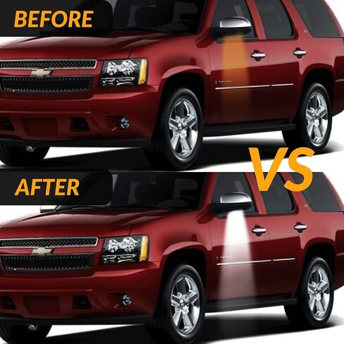 LED Rear License Plate Lights for 2007-2014 Chevy Suburban Tahoe GMC Yukon Cadillac Escalade ESV Tag Lamp Assembly, 6000K White 2PCS in Kuwait