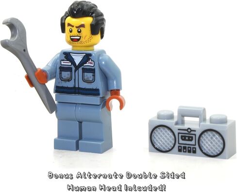 مجسم شبح مخفي من ليجو - زومبي ميكانيكي ممسوس (سكوت فرانسيس) مع مفتاح ربط وصندوق بوم ورأس بديل in Kuwait