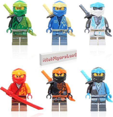 حزمة كومبو صغيرة الحجم من LEGO NINJAGO - لويد وجاي وكاي وكول وزين ونيا (مع أسلحة) in Saudi Arabia