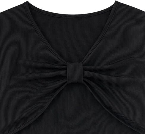 Girls 2 Piece Outfits Adjustable Shoulder Strap Cami Dress with Long Sleeve Blouse Top Set for 5-12 Years in Kuwait