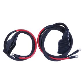 ZTUOAUMA 2-Pin Battery Cable Harness Kit Plow Side 21294 8245 Truck Side 61169 8274 with Plug Cover Compatible with Western Fisher Snow Plows