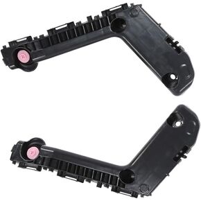 PIT66 Pair Front Bumper Brackets Driver & Passenger Side Compatible with Toyota Corolla 2017 2018 2019 TO1043131，TO1042131，52115-02350, 52116-02330