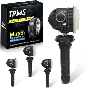 TPMS Sensor, F2GT1A180AB for 315Mhz Tire Pressure Monitoring Sensor Compatible with Ford Lincoln, F-150 Fusion Mustang Ranger MKX MKZ Navigator, Replaces F2GT1A150AB F2GZ1A189A (4 Pcs)