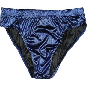 INTIMO Mens Metallic Blue Bikini Brief Underwear