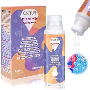 Diamond Painting Sealer 120ML/4 OZ, 5D Diamond Painting Glue, Diamond Art Glue Sealer for Diamond Painting, Puzzles and DIY Craft Hold & Shine Effect