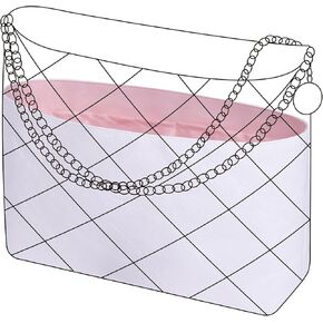 DGAZ Lightweight Purse Organizer Insert for Chanel 22 Bag,Silk and Dupontpaper handbag inner for Luxury Bags(Craie,S) in Kuwait