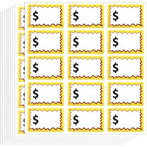 600 قطعة من ملصقات بيع المرآب، ملصقات أسعار بيع الفناء قابلة للإزالة مع مساحة للكتابة (2 بوصة × 3 بوصة)، ملصقات أسعار بيع المرآب ذاتية اللصق، ملصقات بيع رماج لأسواق السلع المستعملة للبيع بالتجزئة in Kuwait