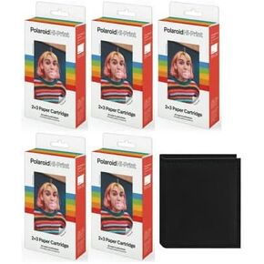خرطوشة ورق بولارويد أوريجينالز عالية الطباعة مقاس 2x3 بوصة 20 ورقة (5 عبوات) مع ألبوم IS-40 instax (6 قطع) F