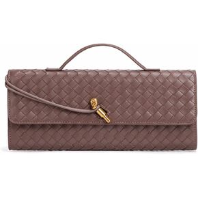 Vegan Leather Woven Evening Bags Adjustable Shoulder Strap, Stylish Small Crossbody Bag for Fashion-Forward Women