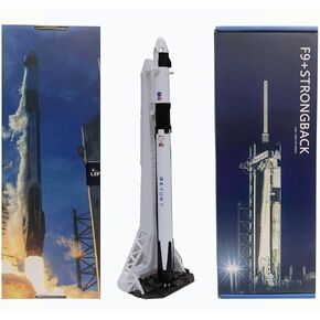 wltk SpaceX Dragon + STRONGBACK 1/233 Diecast Rocket Model Set (09)