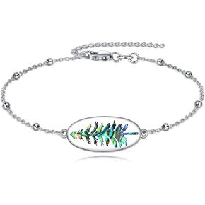 YFN Mountain Bracelet for Women Sterling Silver Nature Bracelet Jewelry Gift for Skiers, Hikers, Campers, Climbers and Nature Lovers