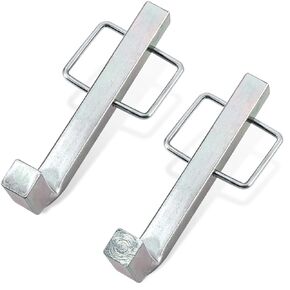 Snap L-Pins for Weight Distribution Hitches, 4 1/4"x 1 3/4" Hitch Pins with Integrated Snap Clips Heavy-Duty Steel Hitch Parts Sway Bar Pins Replacement L-Pins and Clips for RV Travel Trailer - 2 Pack