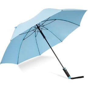 SHED RAIN مظلة Duo ذات الفتح التلقائي - كما نشاهد في Shark Tank - قوس 54 بوصة - زر سهل الاستخدام (+) يطلق المقبض الثاني - حماية من أشعة الشمس بعامل حماية من أشعة الشمس 50+ in Kuwait