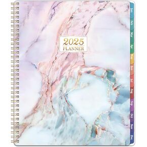 Planner 2025-2025 Planner Weekly and Monthly, Jan.2025-Dec.2025, 2025 Planner 8.5''x11'', Large Daily Blocks to Write, Weekly Monthly Planner with Colorful Tabs, Inner Pocket