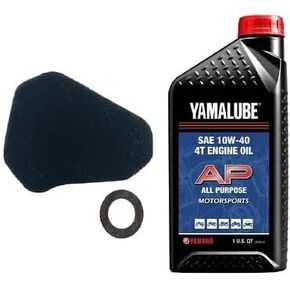 Yamaha TTR 50 (2006-2024) all Models Oil and Air Filter Change Kit Yamaha Part#s 1P6-E4451-01-00 and 1 Quarts All Purpose LUB-10W40-AP-12