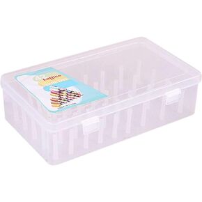- Satchel Storage Container with 42 Pieces Trays, Thread Storage Box Embroidery Craft Thread Plastic Stitch Bobbins Case