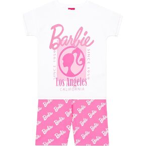 Barbie Tshirt And Shorts Set | Girls Outfit Set | 2 Piece Girls T Shirt And Shorts | Girls Summer Set | Sizes 5 To 12