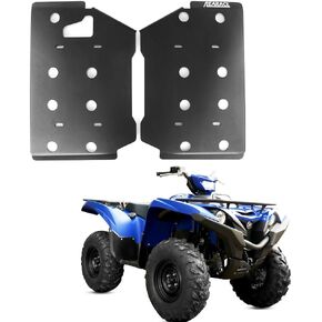 Aluminum Footwell Skid Plates Guard Cover Compatible with Grizzly 550 2009-2014, Grizzly 700 2007-2024, Grizzly 700 Special Edition 2016-2024