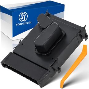 Sorghum Power Seat Switch - Front Left Driver Side Adjustment Switch Control Compatible with 14-19 Jeep Cherokee 05-19 Chrysler 300 09-10 Dodge Ram 1500 10 Pins Replace# 56049433AD 56049433AE
