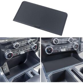Center Console Organizer Compartment Cover for 2021-2024 Ford F150 Hidden Panel Secret Pocket Lid Interior Accessories (Fits into The Open Pocket in Front of The Shifter)