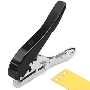 Jeemiter 1/8" Hole Punch, Heavy Duty Single Hole Punch Hole Punches Paper Punch Portable Hand Held for Tags Paper Cards Plastic Cardboard