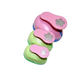 3PCS Flowers 5/8 inch 1 inch 1.5 inch Craft Punch Set Paper Punch Flower Craft Scrapbooking Eva Punches