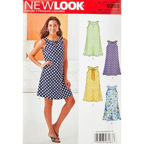 Simplicity Creative Patterns New Look Misses' A-Line Dress, A (8-10-12-14-16-18)