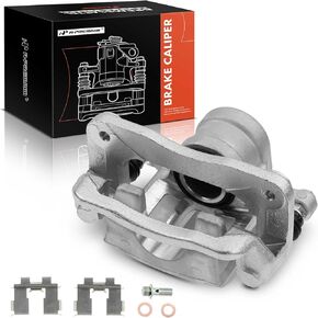A-Premium Disc Brake Caliper Assembly with Bracket Compatible with Select Hyundai Models - Santa Fe 2007 2008 2009 - Rear Right Passenger Side