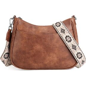 APHISON Crossbody Bags for Women Trendy, Leather Crossbody purse with Adjustable Strap, Women's Crossbody Shoulder Handbags