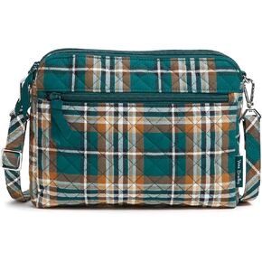 Vera Bradley Cotton Triple Compartment Crossbody Purse
