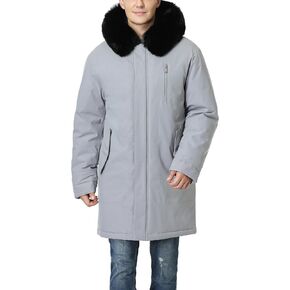 Men's Waterproof Winter Coat Warm Long Down Parka Coat Wind and Water Resistant Puffer Jacket with Hooded