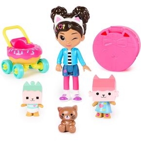 Gabby's Dollhouse, Kitty Care Figure Set with Gabby, Baby Box, Baby Benny Box, Surprise Toys & Dollhouse Accessories, Kids Toys for Girls & Boys 3+